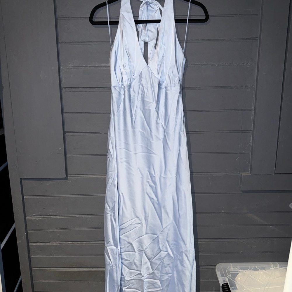 The A&F Julia Slip Halter Maxi Dress